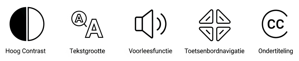 Digitale toegankelijkheid website iconen